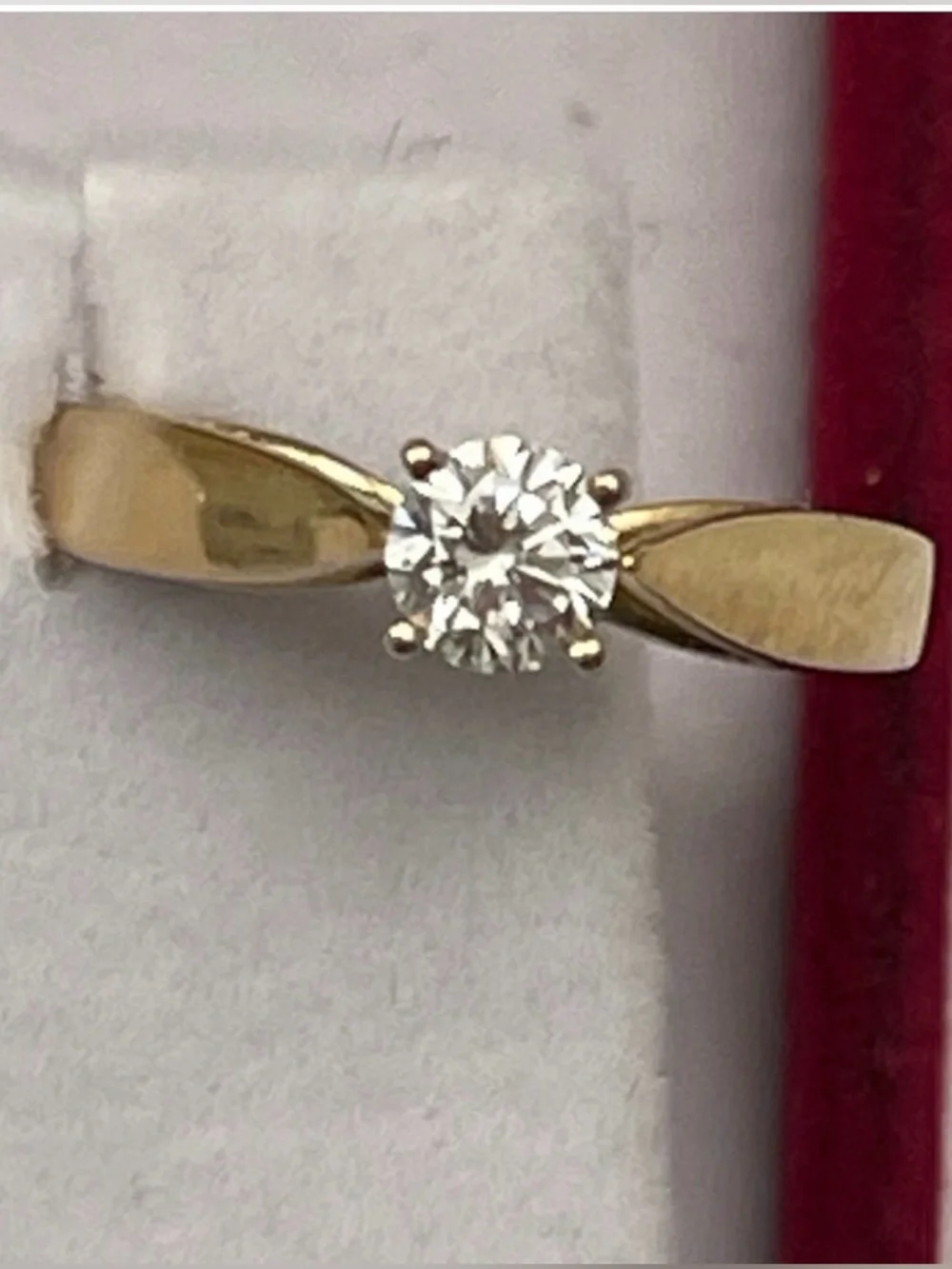 🌟6XHP🌟Ladies 0.28 Real Diamond ring. Ring Size 5 weighing 1.77 grams - Picture 1 of 13